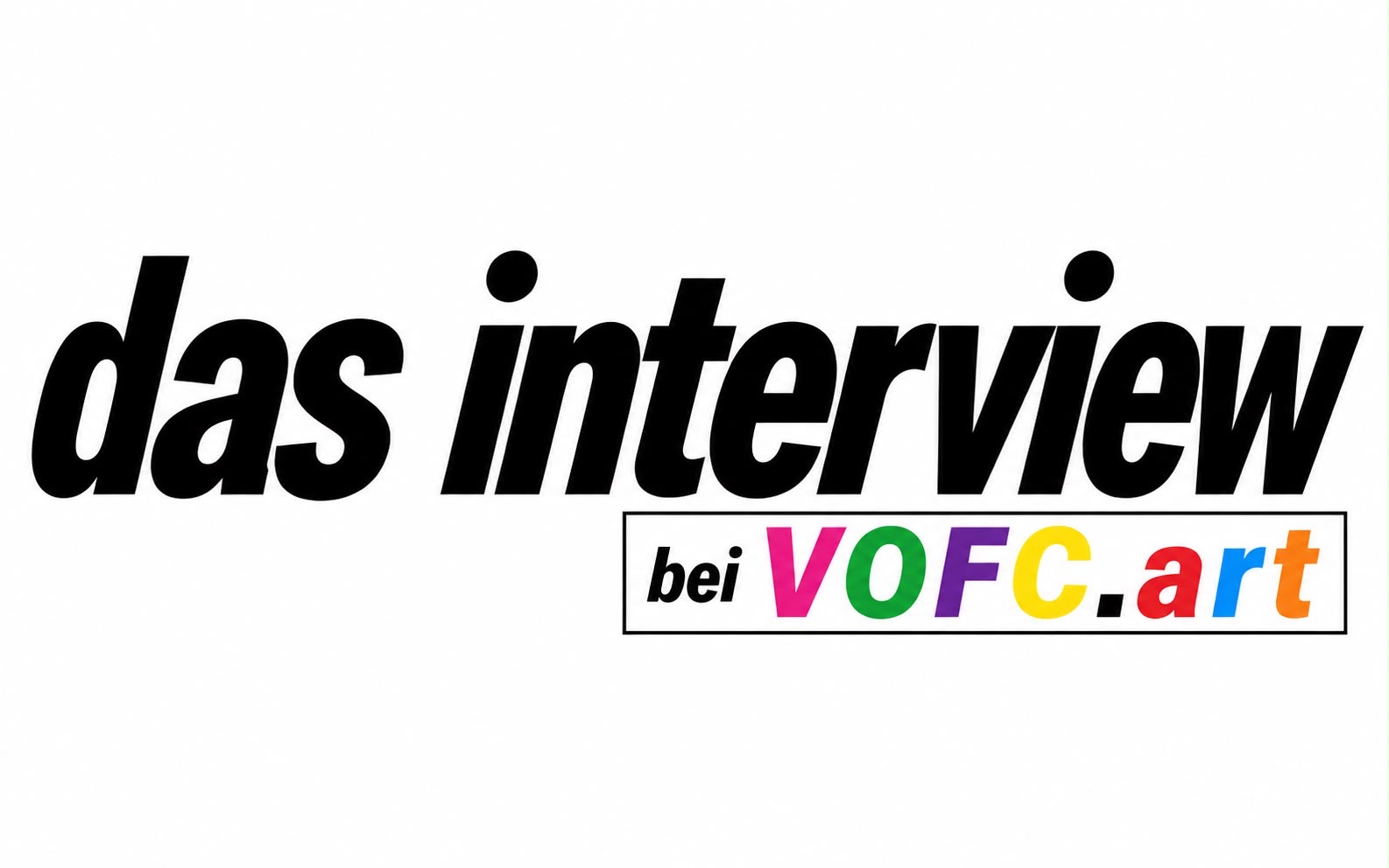 das interview bei VOFC.art — Sven Appelt